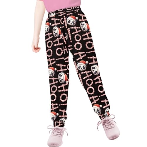 AmzPrint Ugly Christmas Costumes for Girls Boys Cargo Sweatpants for Xmas Party Baggy Lounge Christmas Pants3