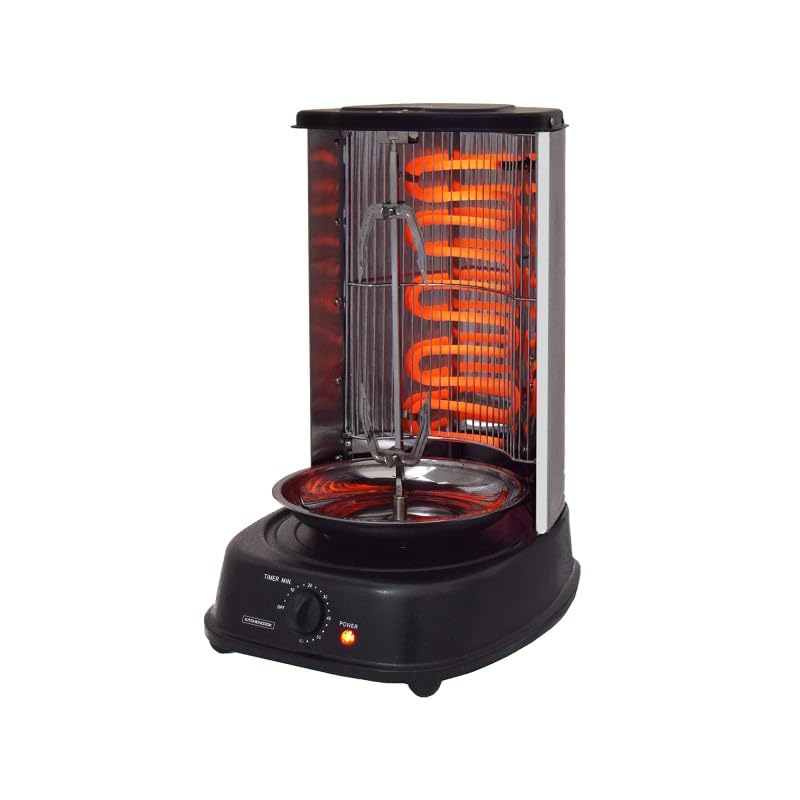 Rôtissoire Machine Kebab Inox 2000w Noire Kitchencook