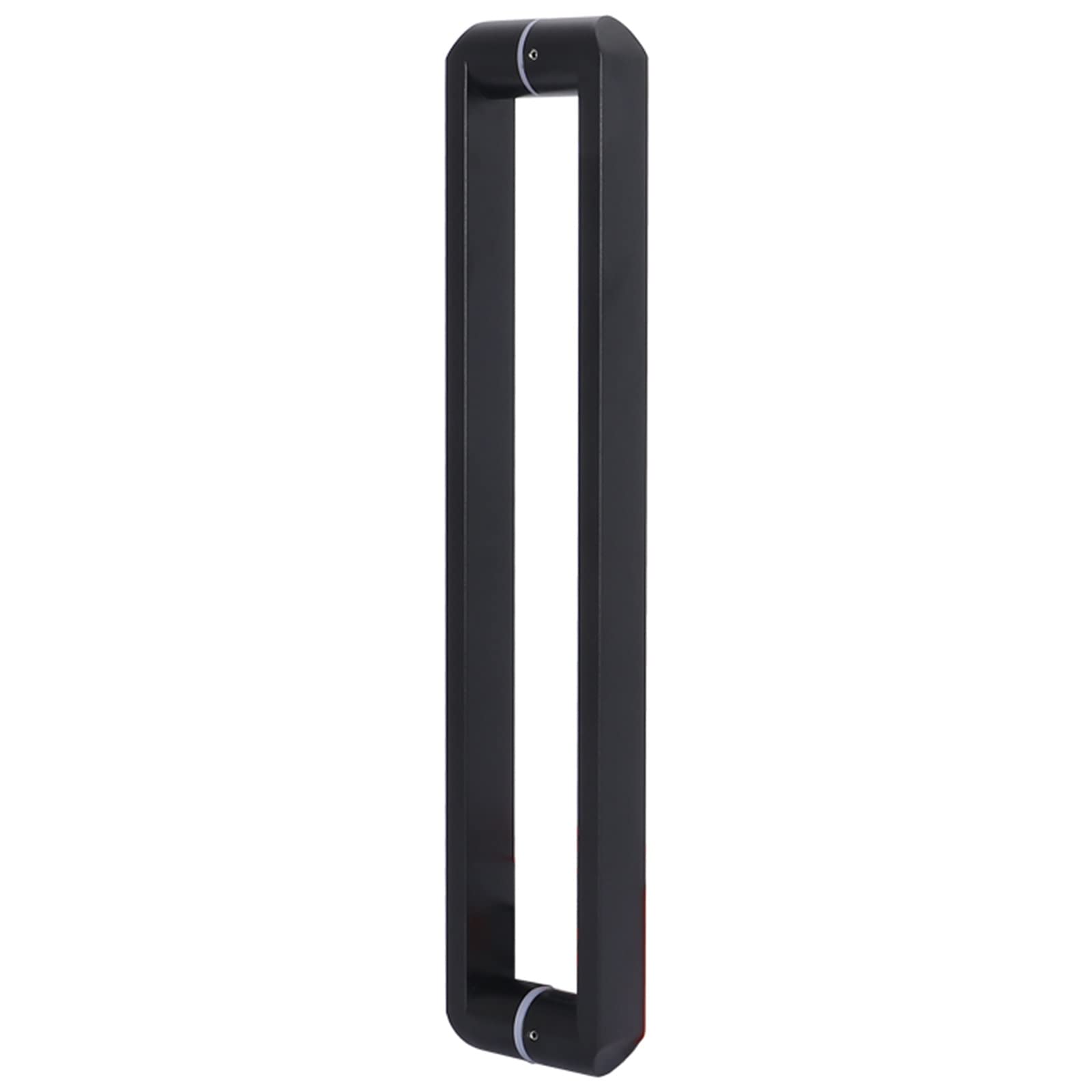 CWCQGH Barn Door Push Pull Door Handle Gate Pull Handles,Modern Square Barn Door Handle Hardware for Garage Shed Warehouse Door Mirror or Matte Finshed,Black-Length 94cm(37inch)