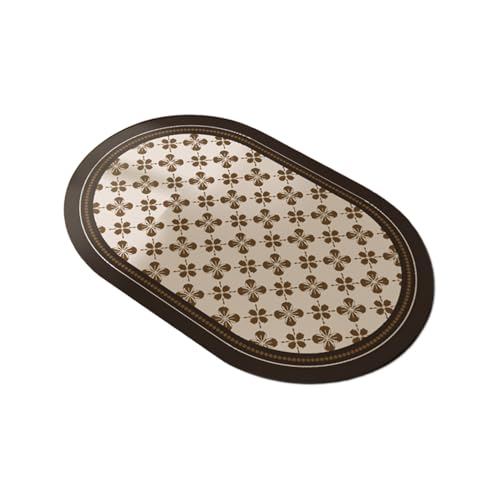 BEIBEINOYA ���g�����������ȉ~�`�}�b�g �����h�A�O�z���h���}�b�g 40*60cm?60*90cm ���F�W�J ����~�߃S���� ���ƒ�̃o�X���[���E�g�C�������ɍœK�i�l�t�ɉԁC50×80cm�j