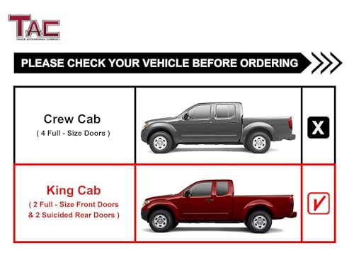 Estribos laterales para Nissan Frontier King Cab 2005-2026 miniatura 3