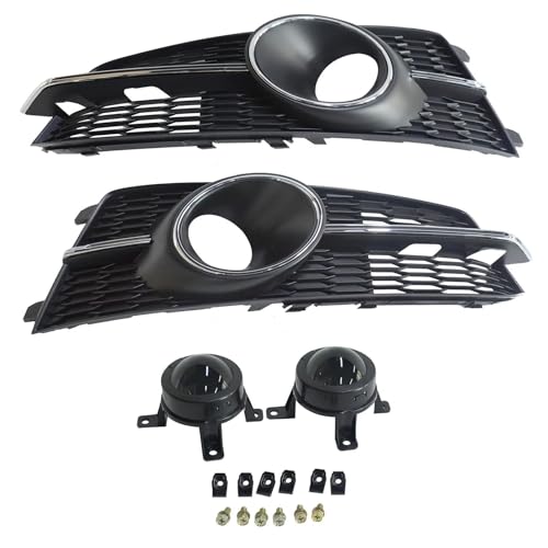 Grille avant de pare-choc chromée pour Audi A6 C7 SLine finition argent luxe