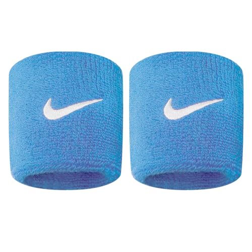 Image of NIKE Premier Swoosh Singlewide Wristbands -Soft, Moisture-Wicking (1 Pair, 2.5 inch Wide)