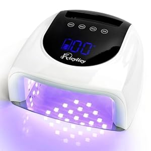 Nail Lamp,96W Professional Rechargeable Cordless UV LED Nail Lamp Nail Dryer with 42 Lamp Beads 4 Timer Setting Portable Handle Large Space Nail Lamps for Gel Polish