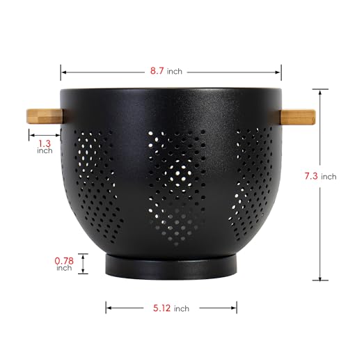 Jygmco 5.5 QT Colanders With Wood Handle thumb #1