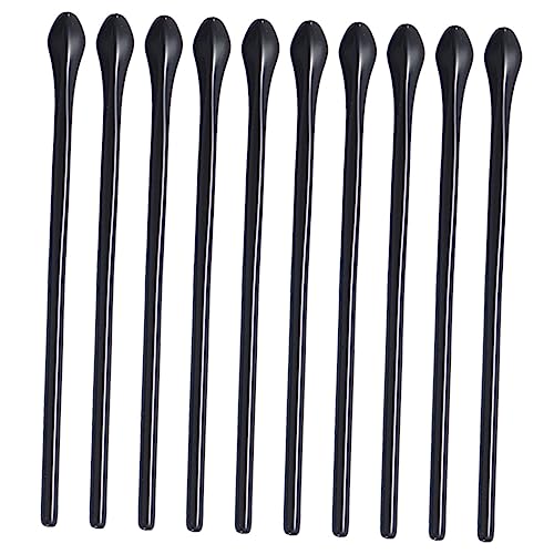 PATKAW 10 Piezas Protector Del Templo Gafas Retenedoras De Gafas Tapón De Gafas Apretones Templo De Reemplazo De Anteojos Poseedor Limpiador De Gafas Soporte Para Gafas El Plastico Black