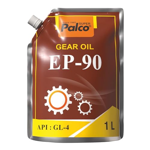 Image of PALCO EP-90 Gear Oil 1 Litre Pouch (Pack of 1) API GL-4 High Performance Extreme Pressure Lubricant for Smooth Gear Shifting Long Drain Interval Thermal Stability Gear Protection for Bevel Gear System