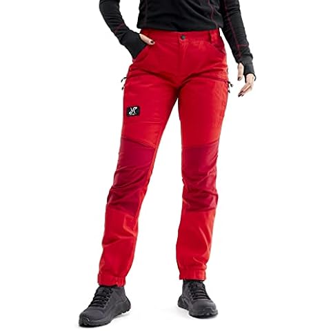 RevolutionRace Women’s Nordwand Pro Pants, Durable and Ventilated Pants for All Outdoor Activities, Red, S Cover