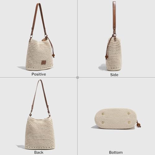 Bolso Tote de Verano Tejido a Crochet Suave miniatura 4