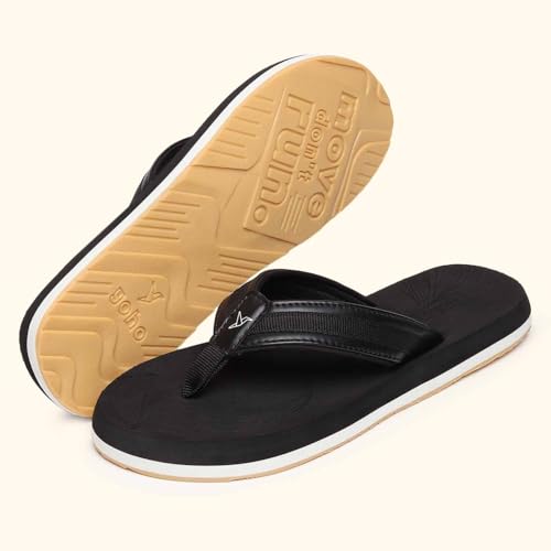 Image of YOHO Women Black soft slippers | Comfortable and Stylish flip flop | Chappal for Woman in exciting colors | Daily Use | Lightweight | Anti Skid Monsoon Chappal | Bubbles
