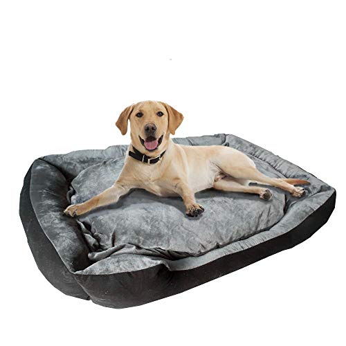 Catalpa - Cama para perros, tamaño XXL, 125 x 85 x 15 cm