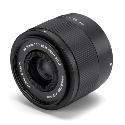 Image of VILTROX 25mm f /1.7 F1.7 Auto Focus Large Aperture APS-C Lens Pocket Dispo FE Lens Compatible with Sony E-Mount Cameras A6400 A6500 A6600 A6700 ZV-E10 A7C A7RII A7SII A7II A7RIII A9 A1 ZVE1 A7CR