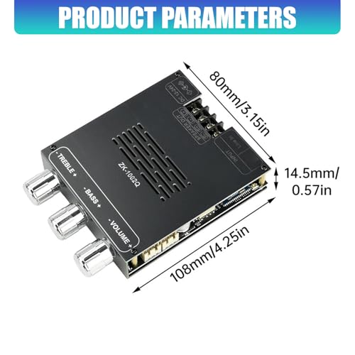 Placa amplificadora Advanced 1002Q 2.0 200W Bluetooth 3