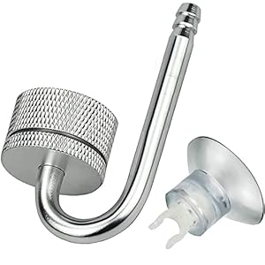 Bssowe Diffusore Acquario, Diffusore CO2, Diffusore CO2 Acquario, Atomizzatore Acquario, Acquario Diffusore Atomizzatore, Atomizzatore CO2 Acquario, per Impianto Acquario, Argento