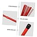VICASKY 1pair Telescopic Drum Brushes for Percussion Instruments Steel Wire Drum Brushes for Jazz Comfortable Handle for Easy Use of Retractable Red
