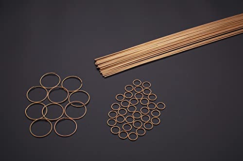 21 Sticks Bluefire Bcup-2 Half 1/2 Lb Self Fluxing Phosphor Copper Brazing Alloy Welding Rods No Need For Flux 0.050" X 1/8" X 14" Industry Professional Grade Propane Gas Soldering Torch Supply #TOP6