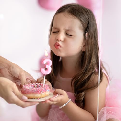 Image of Sereney Birthday Gifts for Girls, Beaded Bracelets as 1 /2 1 2 3 4 5 6 7 8 9 10 11 12 13 14 15 16 Year Old Birthday Gift, Adjustable Cross /Pearl Bracelet as Happy Birthday Gifts for Daughter