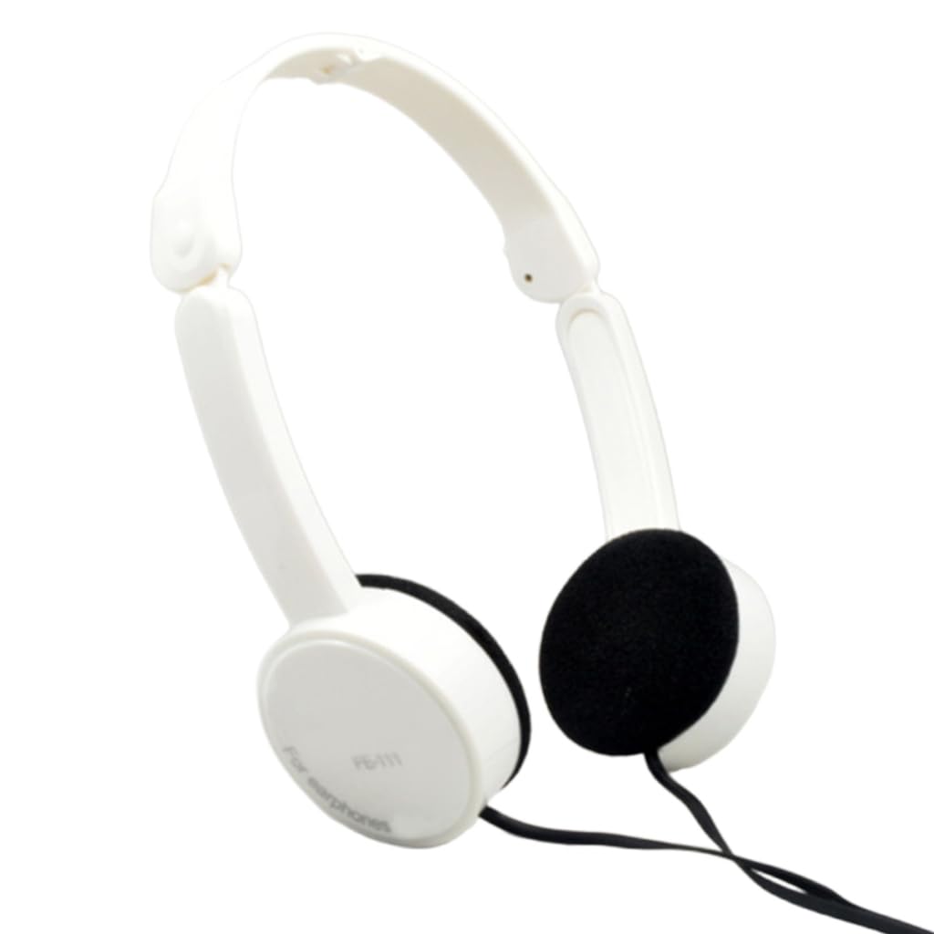 Elnwnnkc Foldable Over-Ear Headphone Corded Noise Isolating Corded Stereo Headsets with Microphone for Adults Teens