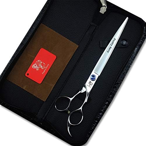 high-end Professional pet Care 7/7.5/8/9/10 inch pet Scissors 440C Steel Silver (8.0inch Cutting Scissors)