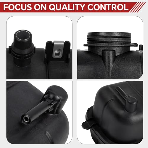 Image of 68364312AC Engine Coolant Reservoir Recovery Bottle Compatible with 2018-2026 Jeep Wrangler JL JLU 2.0 L4 Recovery Tank Replace 68364312AA 68364312AB