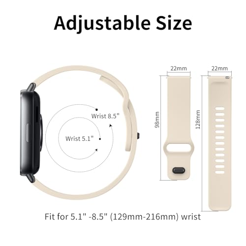 Image of Tobfit Solicone Strap Compatible with Redmi Watch 5 Active, Sport Waterproof Replacement Strap for Redmi Watch 5 Lite /Active band