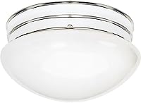 Vista 6 de NUVO SF77/062 Dos luces de montaje empotrado de hongos, vidrio blanco/blanco