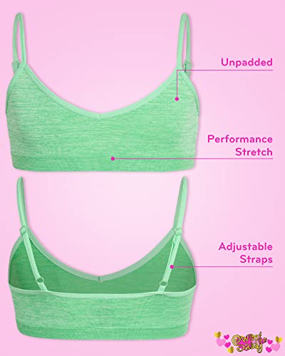 Sweet & Sassy Girls Seamless Training Bra Cami Training Bra Stretch Performance Seamless Bra 9 Pack2
