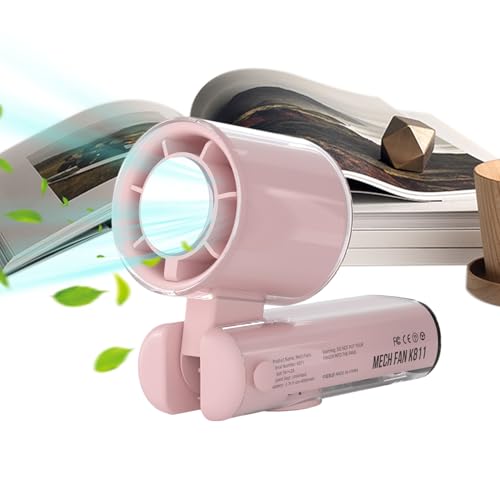 Ventilador plegable refrescante portátil con batería recargable y luz integrada 2