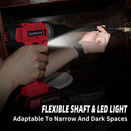 Gardenjoy 21V Cordless Power Drill Set With 21V Cordless Power Reciprocating Saw #TOP7