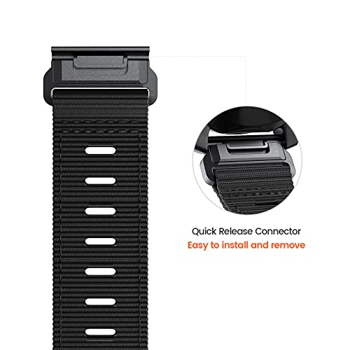 NotoCity Nylon Watch Strap for Garmin Fenix 5X / 6X / Enduro / 7X - Image 3