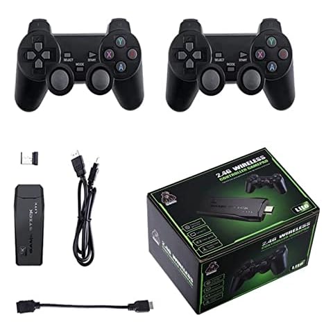 XIXIMENG M8 Video Game Console 64G 15000+ Video Games Arcade Console,Wireless 4K HD Display Arcade PSP Home TV Mini Game Console Cover