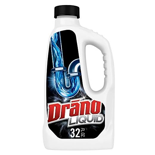 Drano Liquid Drain Clog Remover and Cleaner for Shower or Sink Drains Unclogs and Removes Hair Soap Scum Blockages, Multi, 32 Fl Oz