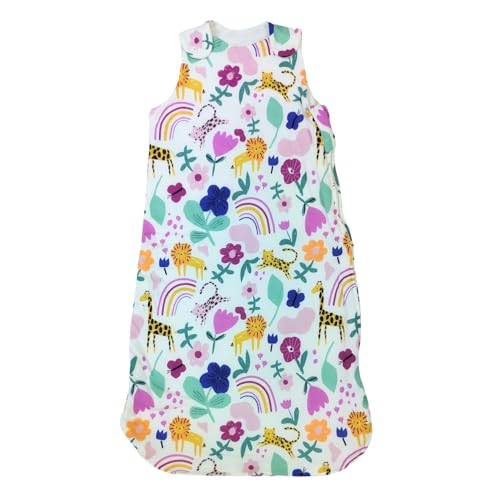 Image of Pure Cotton Baby Sleeping Sack Bag, Baby Sleeping Pod, Inverted Zipper, Snap Buttons, Inner Padding Filling