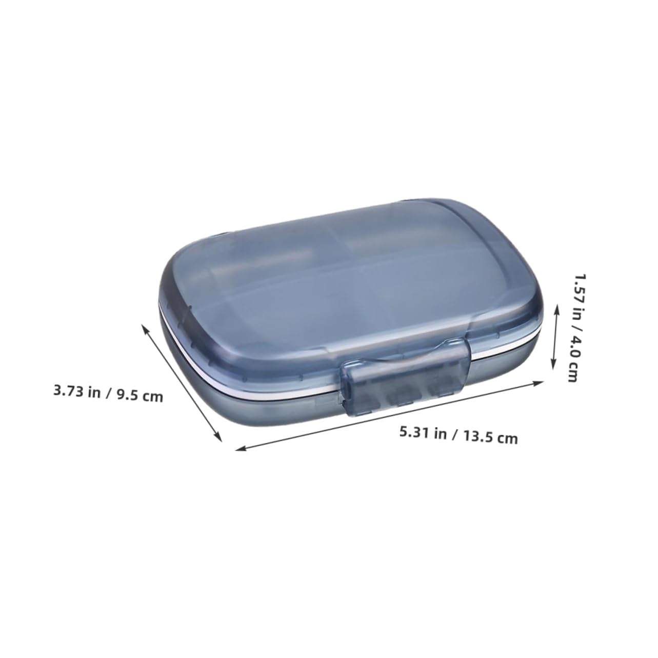 Healeved 5piezas Organizador De Pastillas Portátil y Ligero para Viajes Estuche De Medicina Compacto Diseño De Compartimentos para Almacenamiento De Tabletas y Bolso