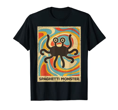 ヴィンテージ スパゲッティモンスター 無神論者 レトロギフト Tシャツのサムネイル