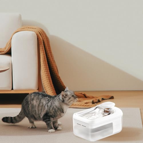 Fuente de agua automática para mascotas 4.5L acero inoxidable miniatura 5