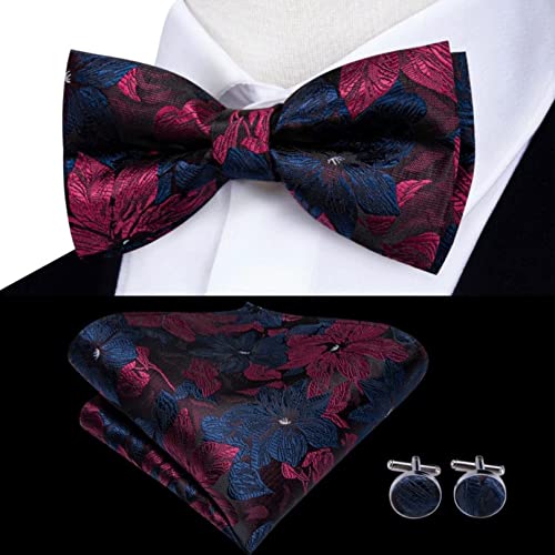 Set de tirantes, corbata preatadacollar y gemelos para hombre miniatura 3