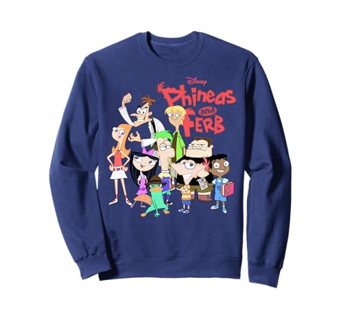 Sweatshirt Phineas And Ferb Disney idéal pour vos sorties décontractées et week-ends