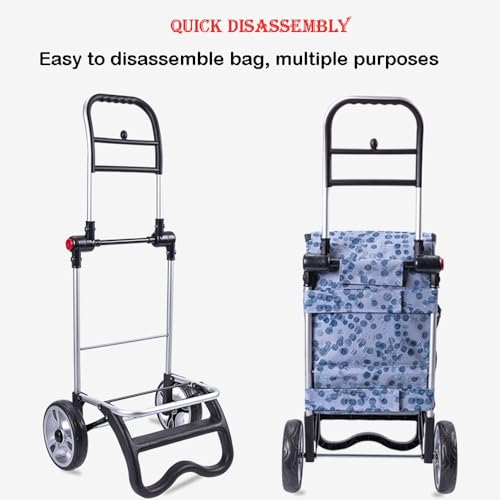Carrito de Compras Plegable y Portátil con Ruedas miniatura 3