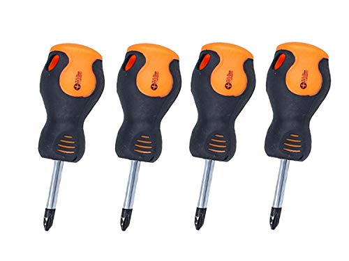 LEDLUX 4 Pezzi Cacciaviti a Croce, Cacciavite Stella, Con Punta Magnetica, Misura PH2 6X38mm