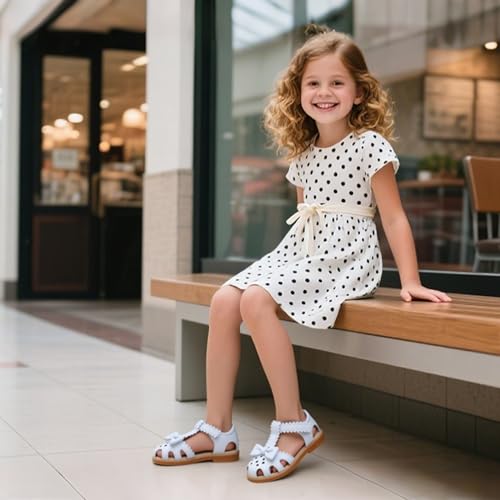 Image of GINFIVE Toddler Girls Sandals Girls Toddler Sandals Little Girls Kids Shoes