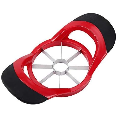 Apple Slicer - Libara, Apple Slicer and Apple Slicer Fruit Cutter, Ultraslim Apple Cutter Made of Stainless Steel, Apple Divider and Corer Cover