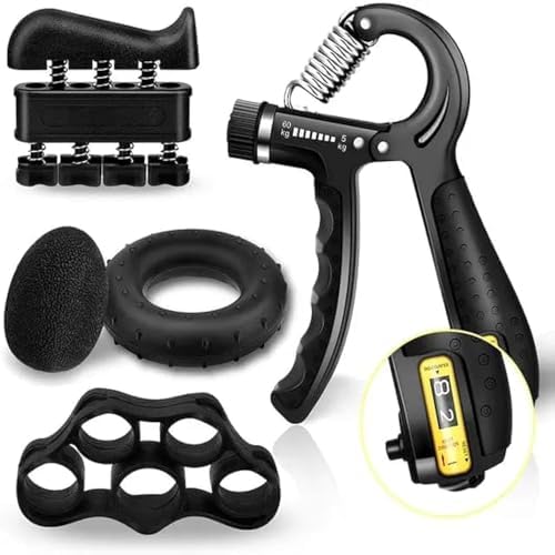 Hand Exerciser Set Hand Grip Strengthener Finger Exerciser Finger