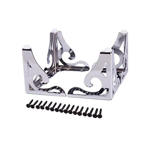 Ctwezoikmt Muebles modernos huecos para sofá, patas de metal para sofá, mesa, armario, juego de 4 (10 cm)