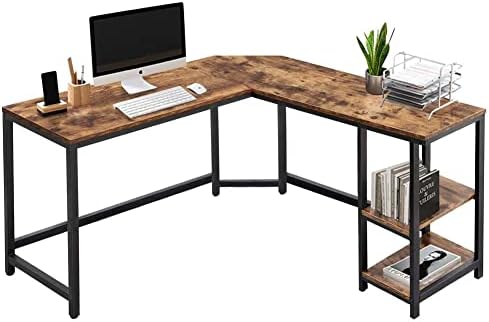 BAKAJI Scrivania con Cassettiera 3 Cassetti Tavolo da Lavoro Porta Pc Computer in Legno con