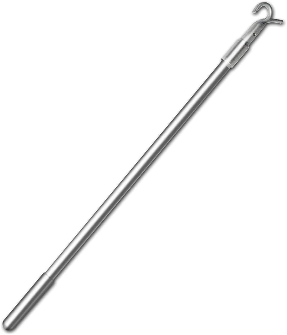 Persilux Telescopic Draw Rod for Cordless Window Blinds and Shades Easy to Pull Up and Down Window Treatment (13"-25", Silver)