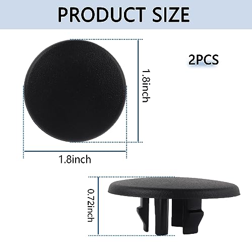 2PCS Armrest Cover Cap Compatible with 2007-2014 Chevrolet Yukon Cadillac Escalade - Replaces OEM#15279689 Rear Bucket Seat Arm Rest Snap - Professional Car Accessories Interior Parts