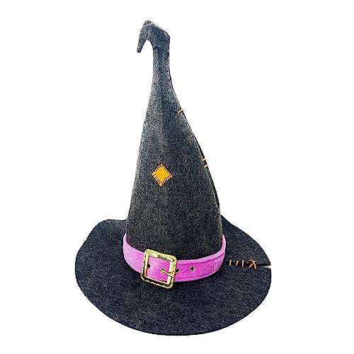 Chapeau de sorcière en tulle pour soirée Halloween et défilé costumé entre amis