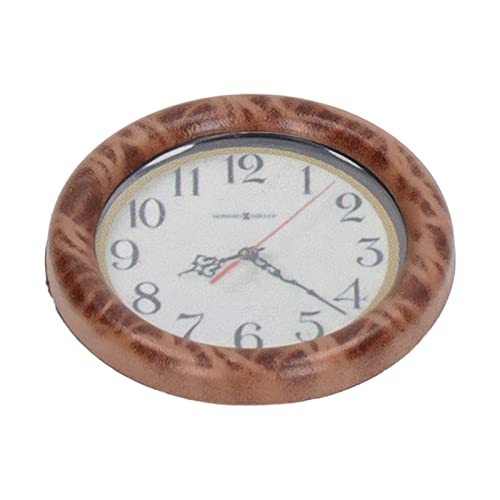 RvSky Dollhouse Accessories 1:12 Dollhouse Wall Clock High Simulation Wooden Miniature Wall Clock fo