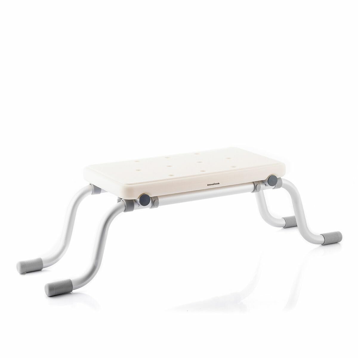 InnovaGoods® 2-in-1 Duschhocker, Rutschfester Duschhocker, ausziehbarer Duschhocker mit 2 Positionen, Duschstuhl für ältere Menschen, Fester Griff, Duschhocker Inklusive Befestigungsmaterial.